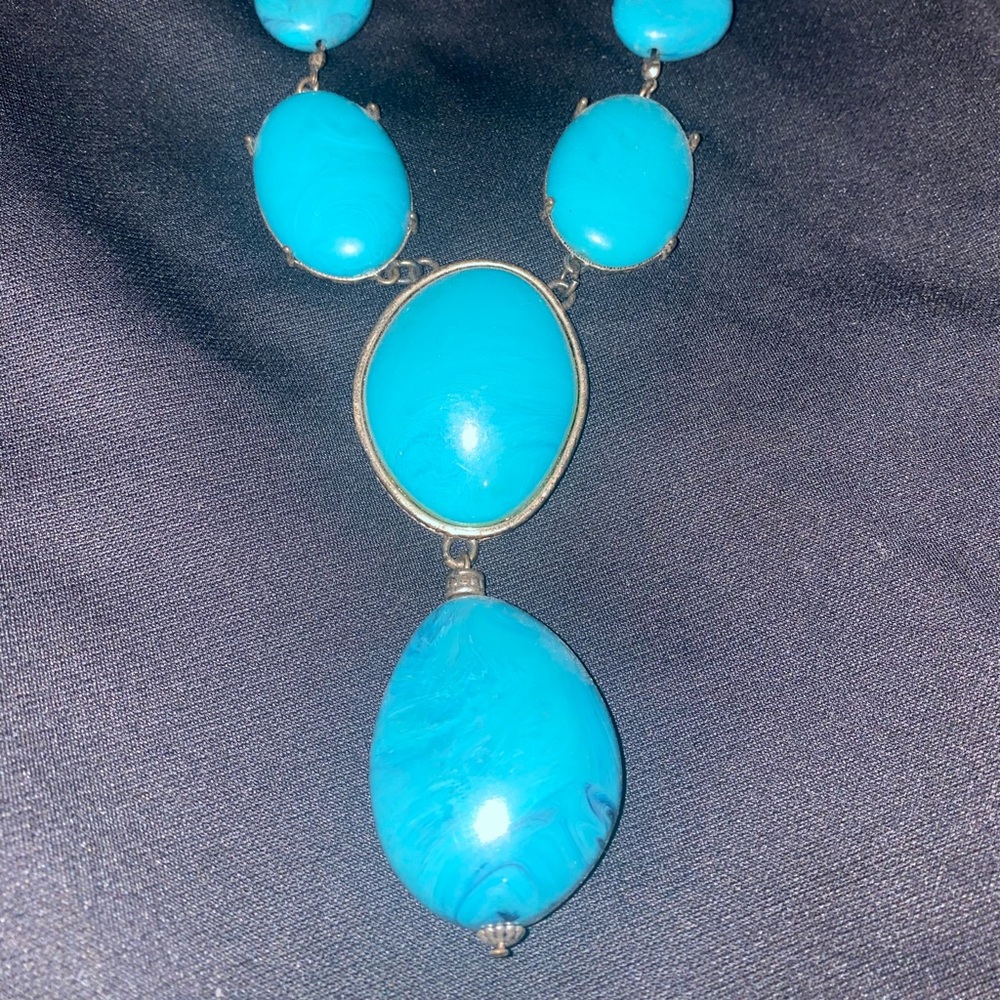 Turquoise Rock Necklace